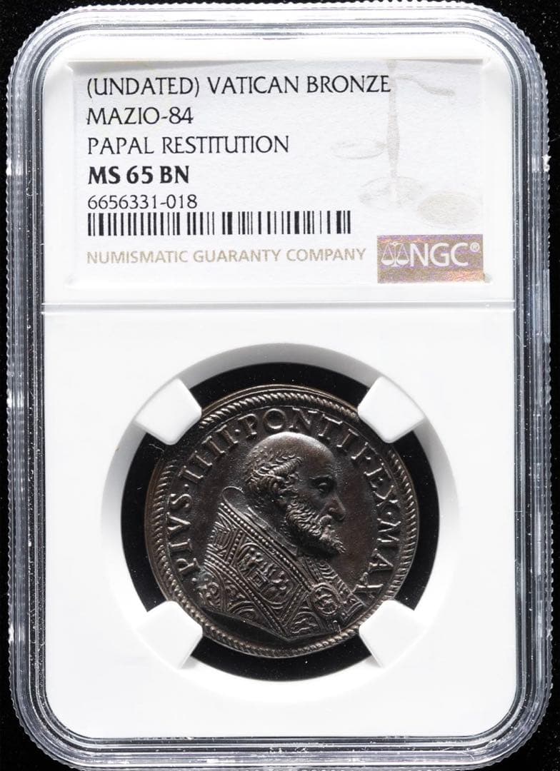 廉価出品❗️TOP PO❗️教皇ピウス3世 ブロンズメダル