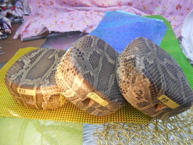 (送料無料)12.980円　沖縄三線専用　蛇皮強化チーガ、自作へ挑戦三点から選択