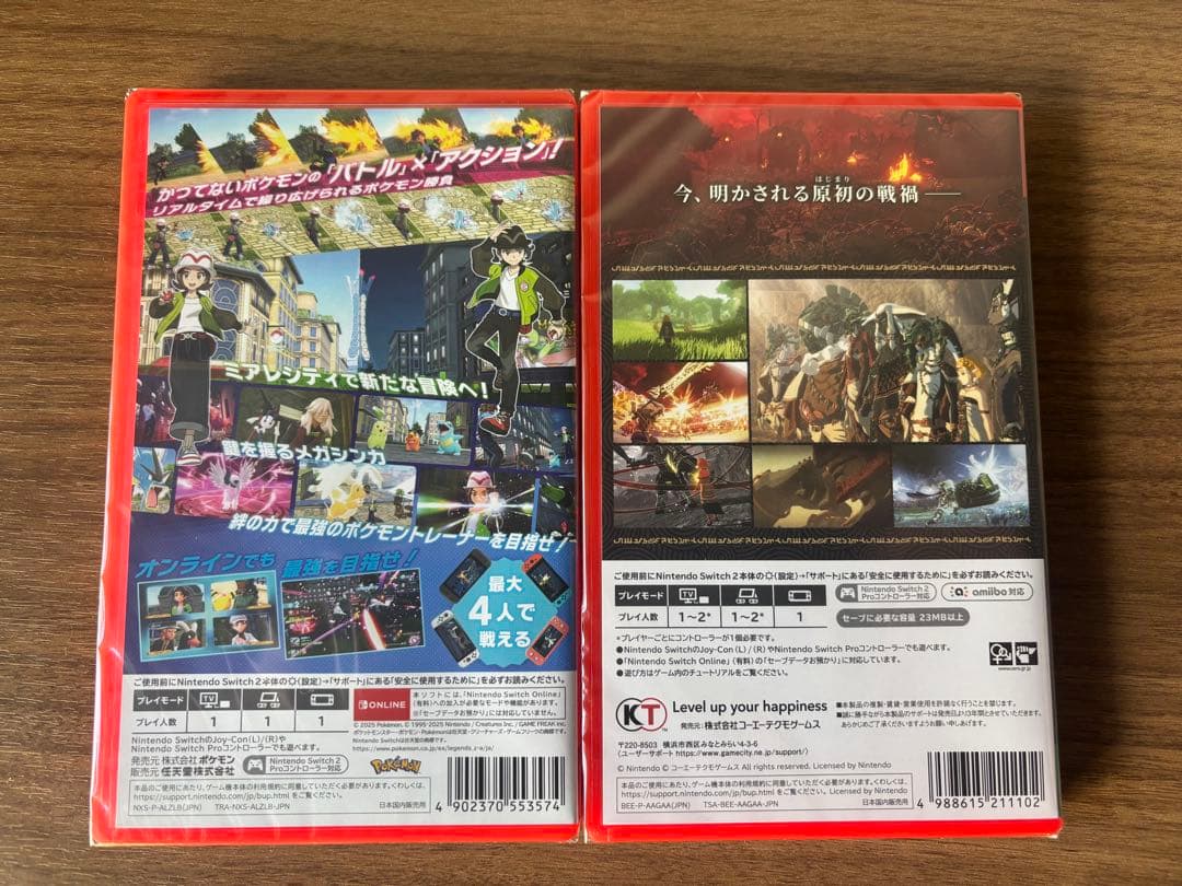 Pokemon LEGENDS ゼルダ無双 封印戦記　Switch2 2本セット
