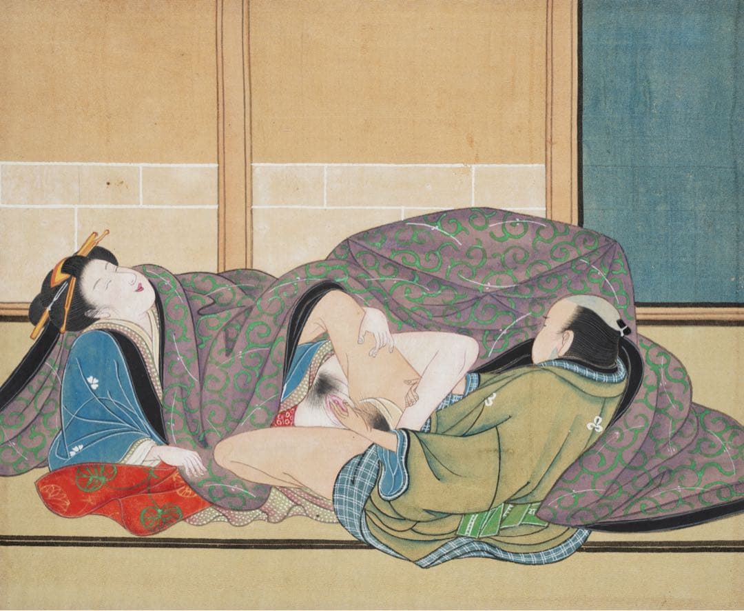 肉筆春画帖 全12圖 浮世絵 明治期 肉筆 美人画 春画 ukiyoe 艶本