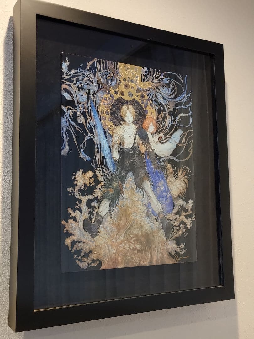 u*1様 天野喜孝 FFX 絵画 WATER WARRIOR 漆 セミオーダー