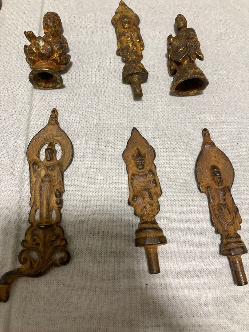 仏像 15点セット 銅製 約6㎝