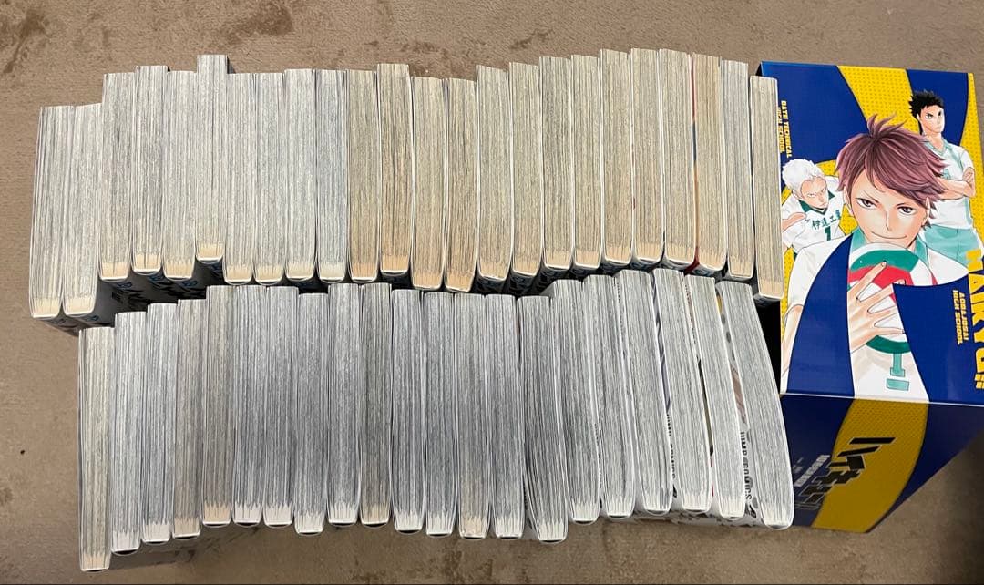 【R】ハイキュー!! 1〜45巻　全巻セット 10冊収納ボックス