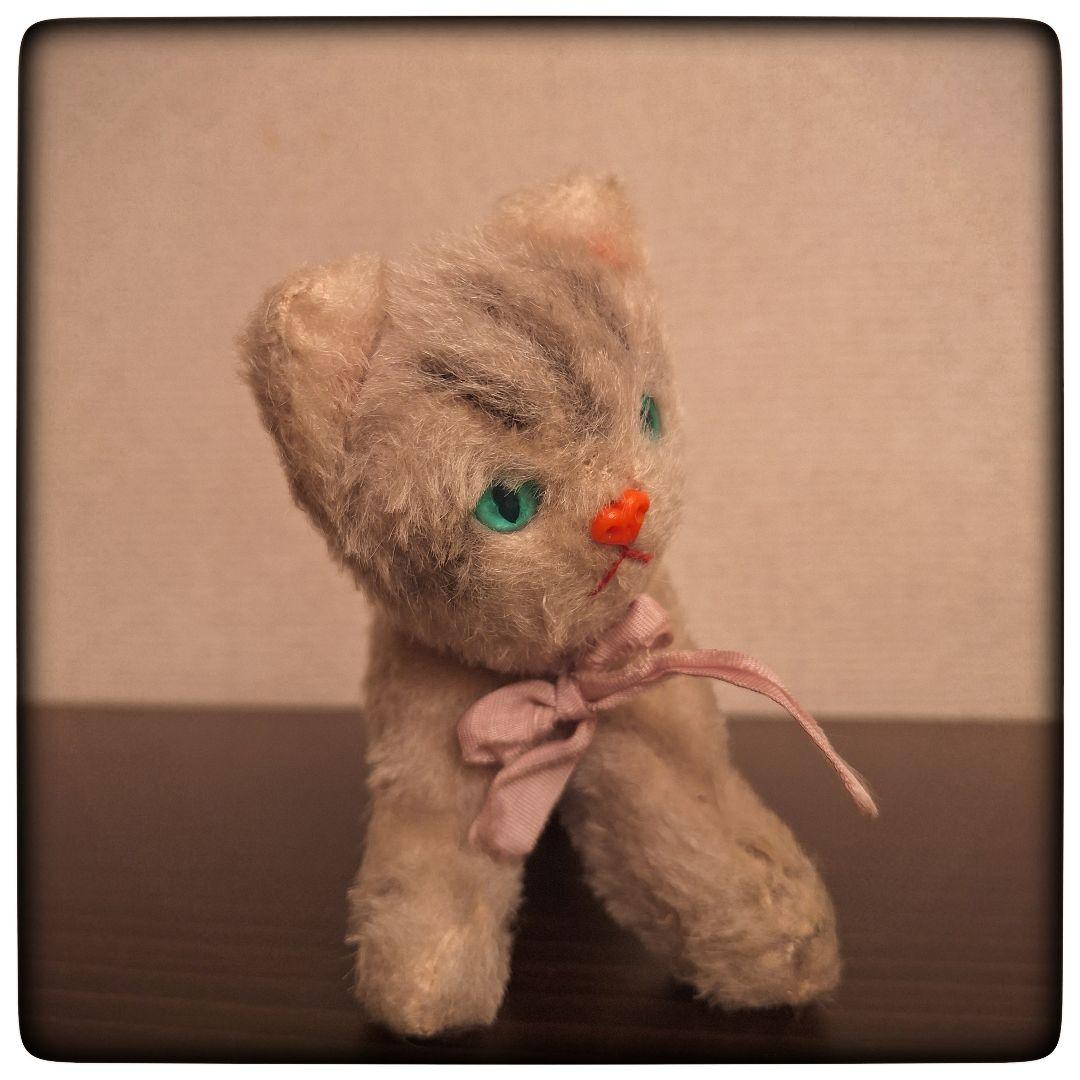 【ヴィンテージ Max Carl 】虎柄 子猫 猫 立ち姿 アンティークドール