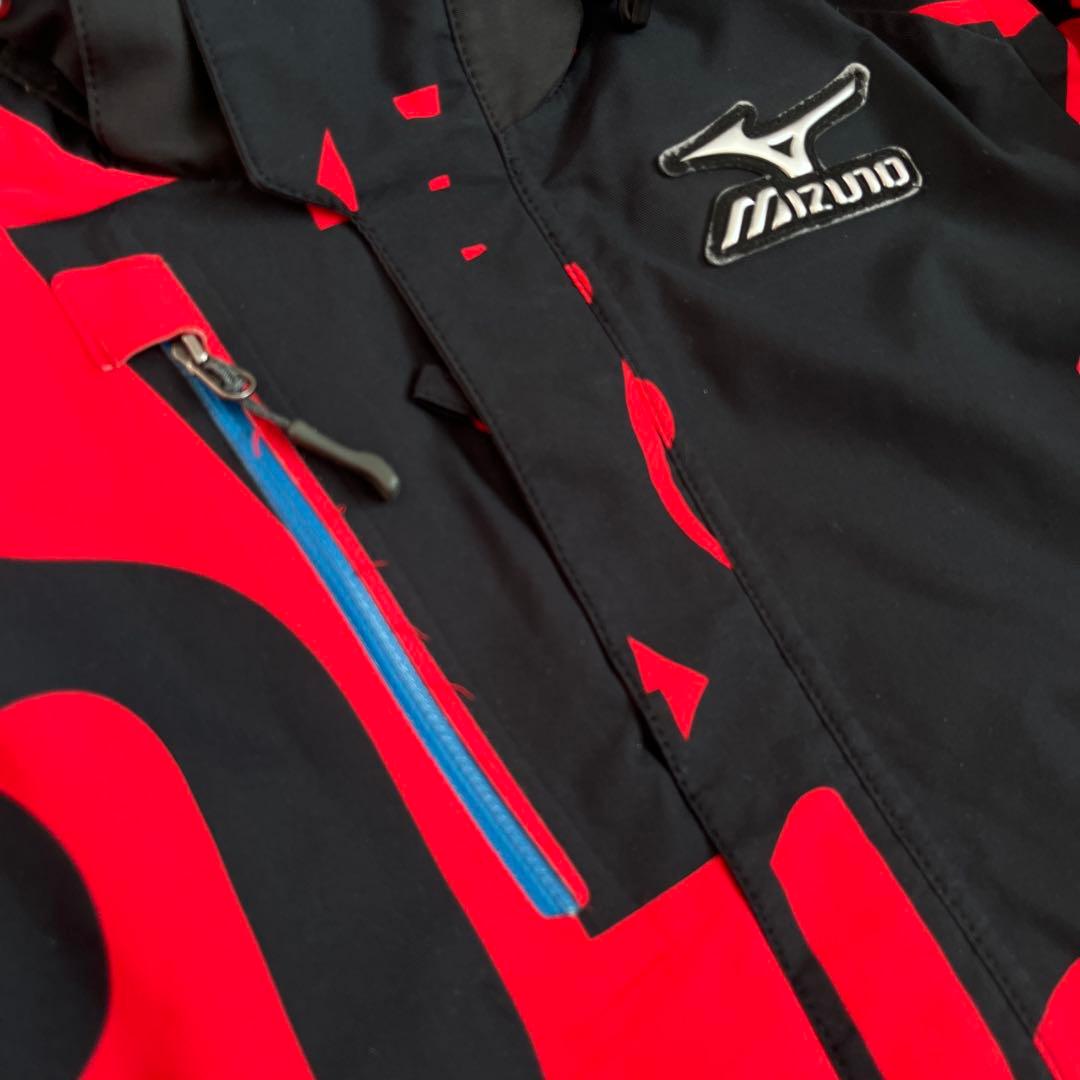 ミズノ　ウェア　スキー　120センチ　赤✖️黒