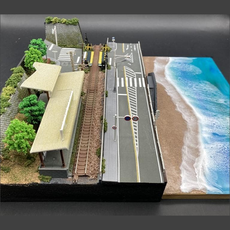 専用【江ノ電ジオラマ】鎌倉高校前駅＆スラムダンク踏切一体化　Nゲージ