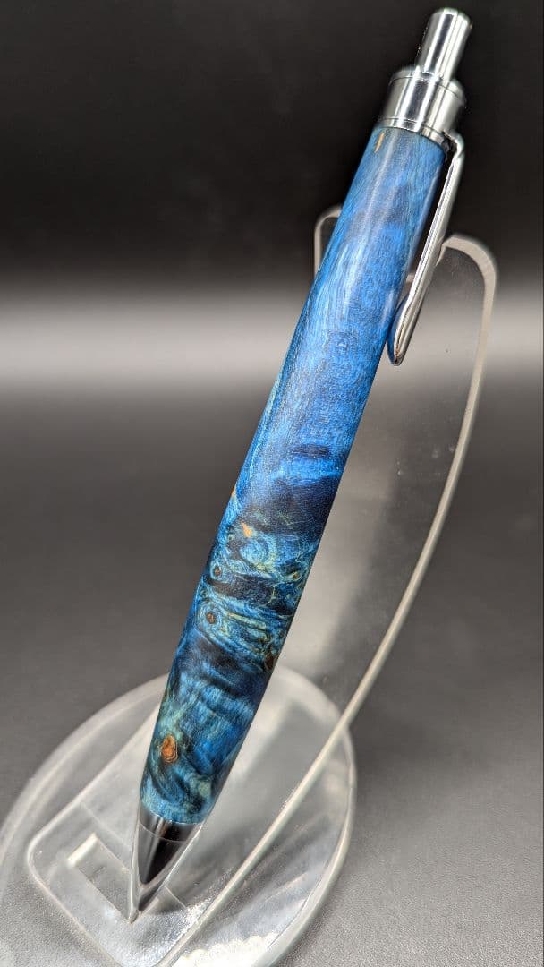 312ペン工房翌檜　スタビライズドウッドバーチバール　木軸シャーペン　ボールペン