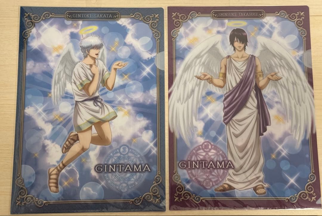 希少 銀魂　A4クリアファイル　天使＆悪魔ver. 坂田銀時　高杉晋助