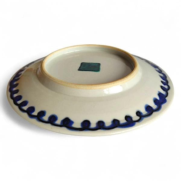 九谷焼 海部公子 絵付け カップ＆ソーサー 1客 共箱 黄布 経歴書 直筆サイン