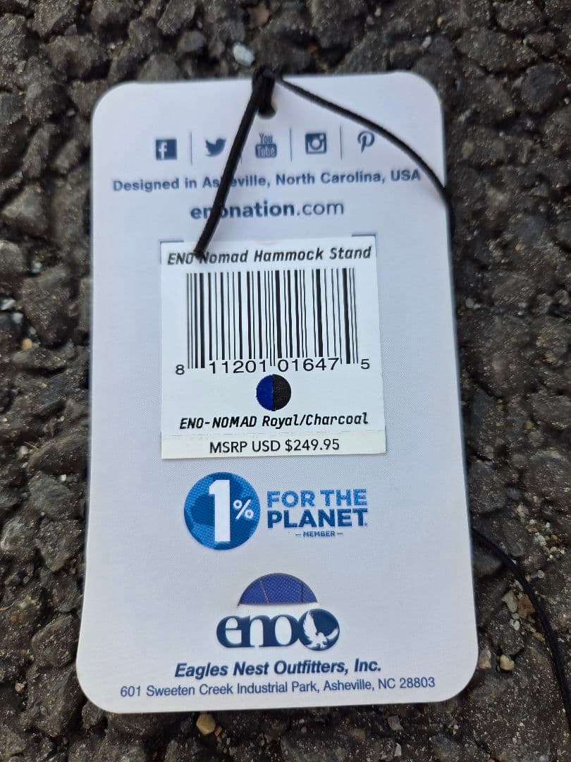 【美品】eno ノマド ハンモックスタンド 自立式 折りたたみ コンパクト