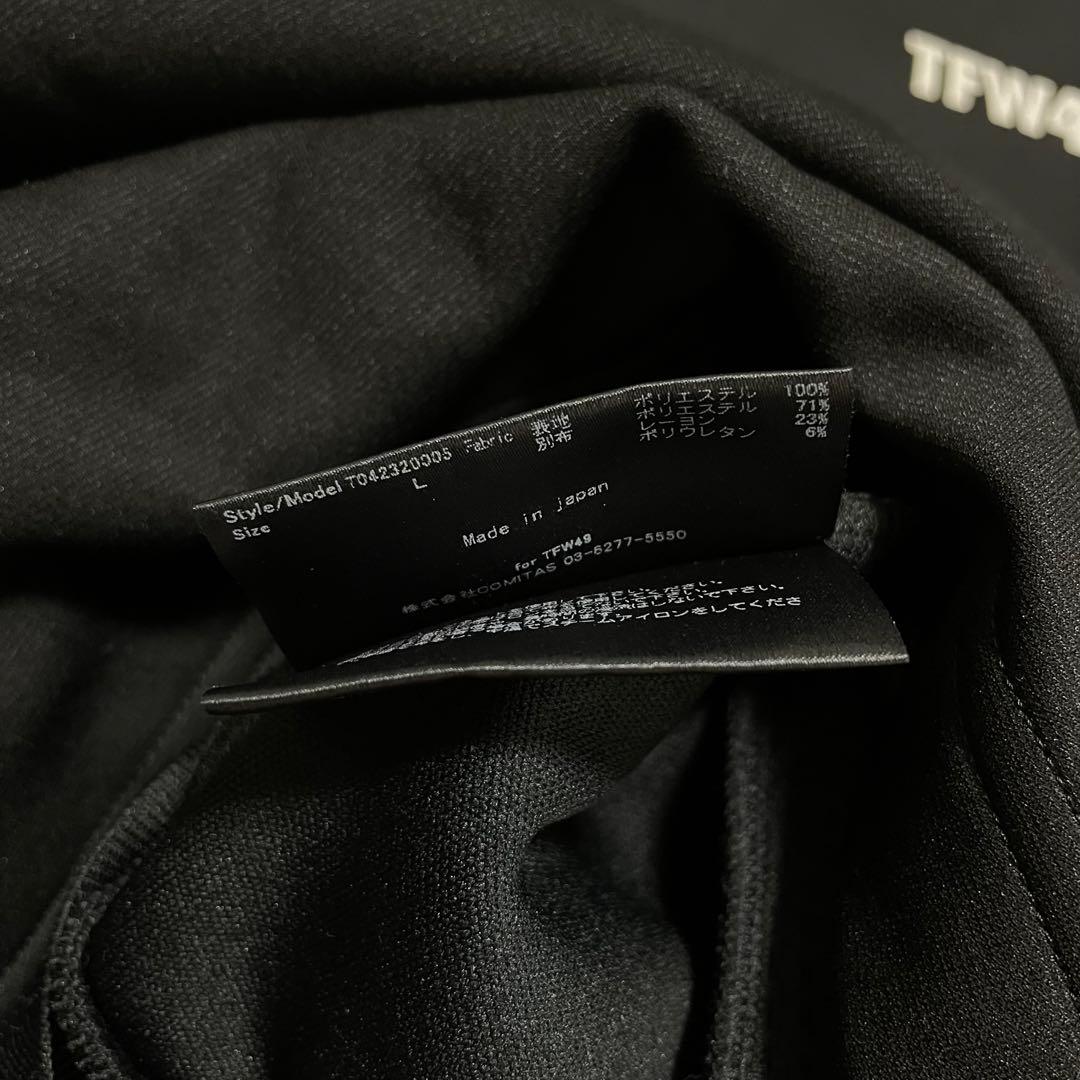 TFW49 ハーフジップ　プルオーバー　ブラック　L スニード　ゴルフ