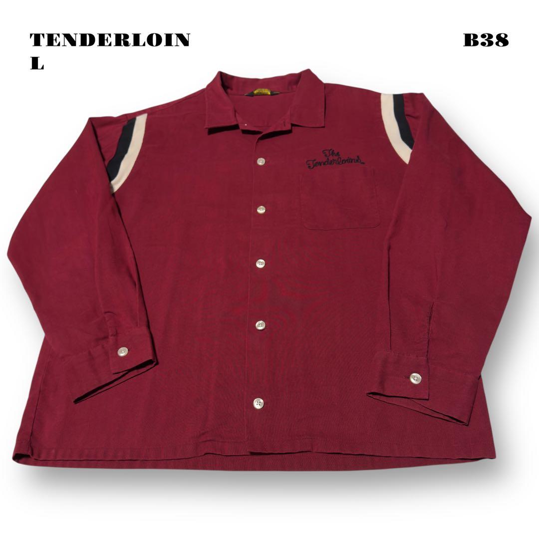 ★限定出品★ TENDERLOIN 長袖 シャツ ボーリング ボウリング 赤 L