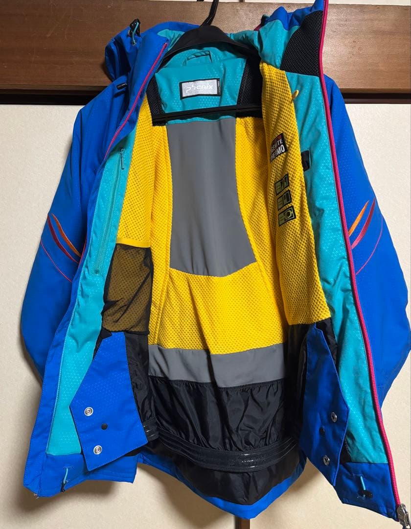 フェニックス　スキーウェア フード付き　メンズM ブルー　ジャケットのみ