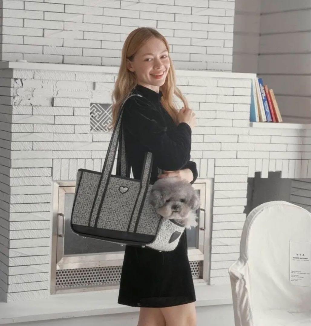 犬用キャリーバッグ　韓国　little comfo インナーメッシュ付き