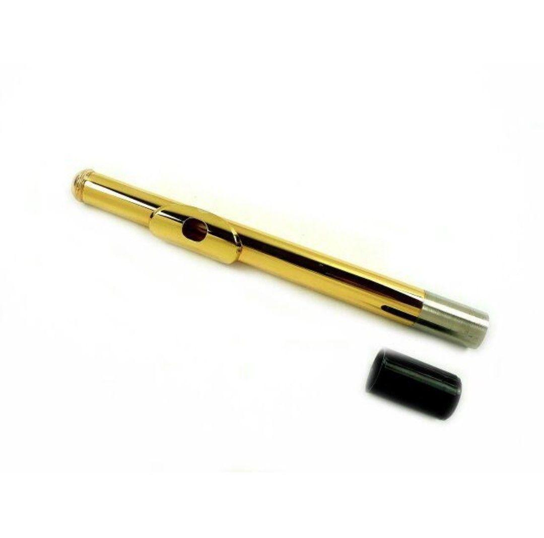 フルート用頭部管・金メッキ・新品・送料込！