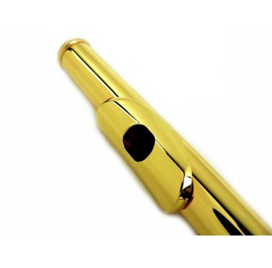 フルート用頭部管・金メッキ・新品・送料込！