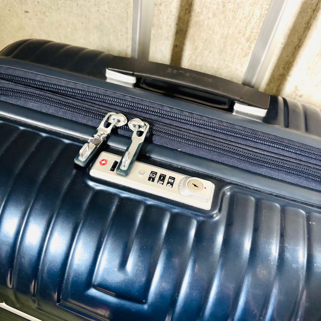 【☆希少】サムソナイト スーツケース D200 スピナー 拡張可能　ブルー