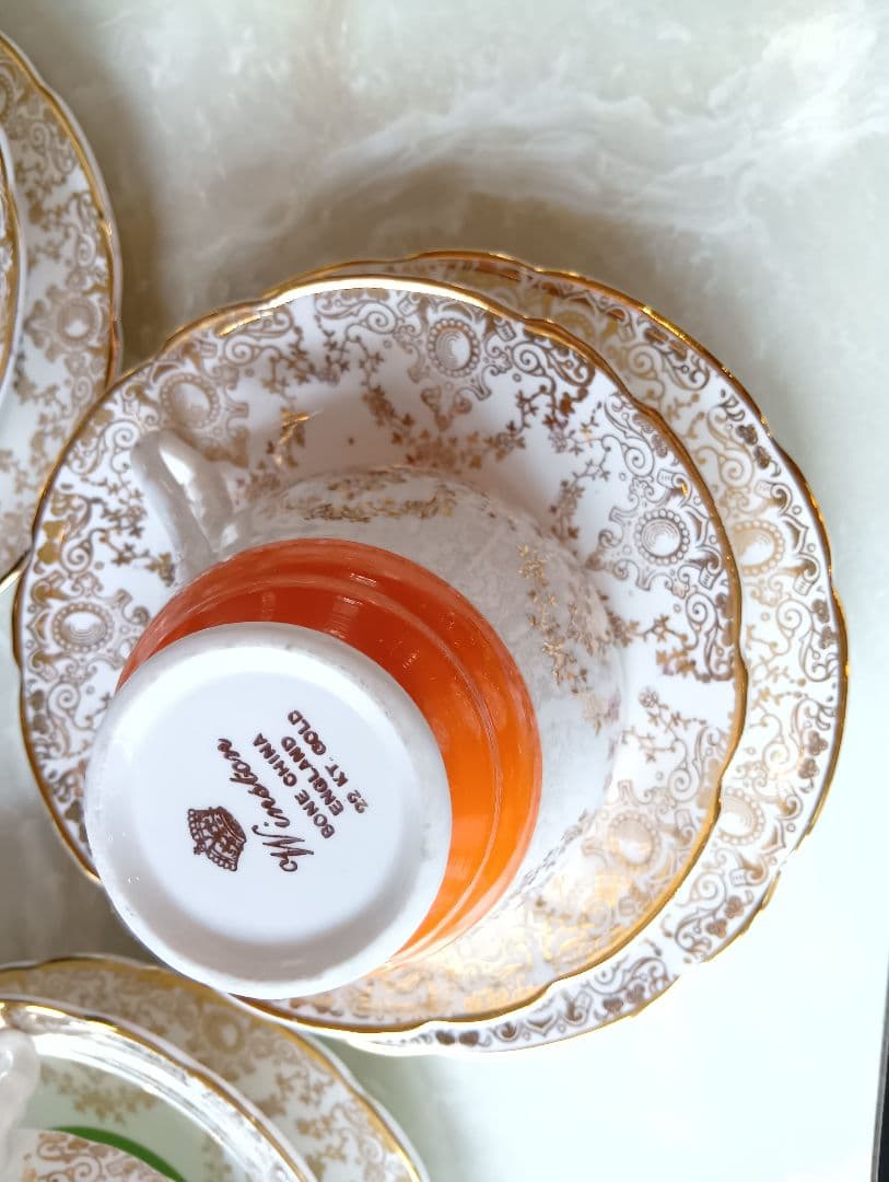 イギリスアンティーク　アフタヌーンティー　金縁　ティーセット　まとめ売り　豪華