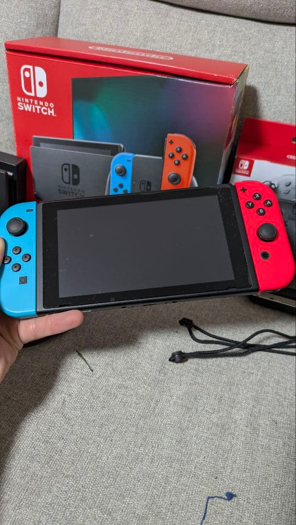 Nintendo Switch ネオンブルー/ネオンレッド+純正コントローラー