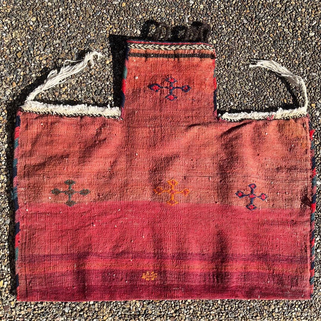 アンティーク キリム/スマック織 アフシャール族の塩袋 手織り トライバルラグ