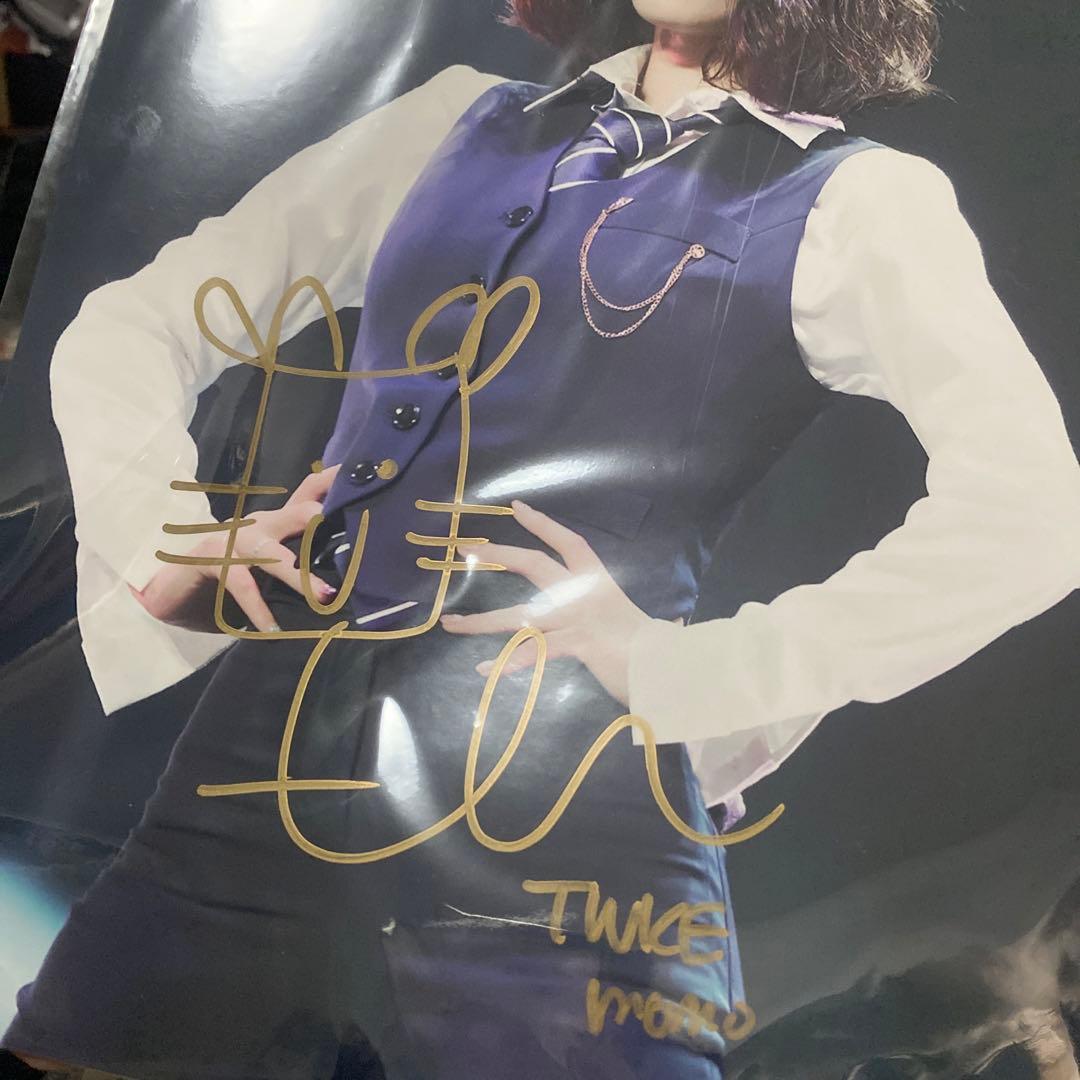 TWICE モモ　サイン　直筆　写真　A4サイズ