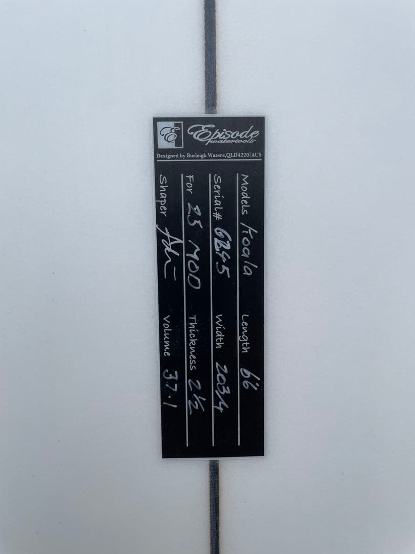 サーフィン・ボディボード episodewatertools 6'6\" Wing 2channel