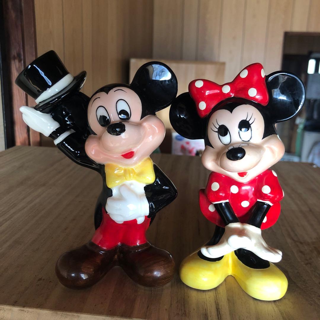東京ディズニーリゾートミッキー ミニー 陶器フィギュア セット