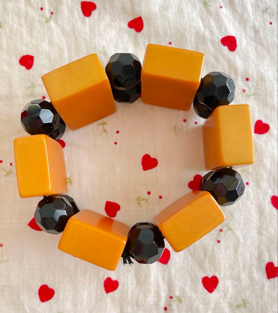 ヴィンテージ/ベークライト/麻雀牌ブレスレット