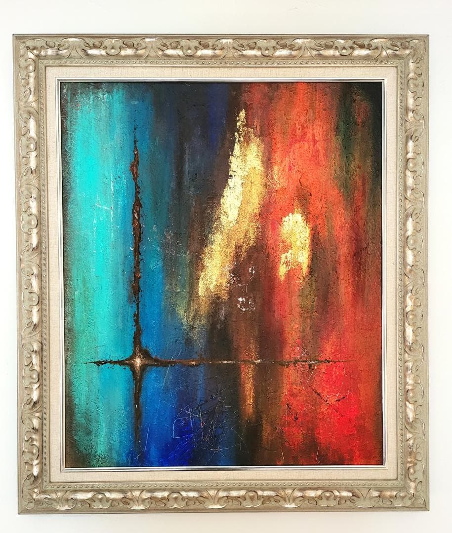 絶対零度/ 抽象画 キャンバス 73×61㎝ F20 モダンアート 原画1点のみ