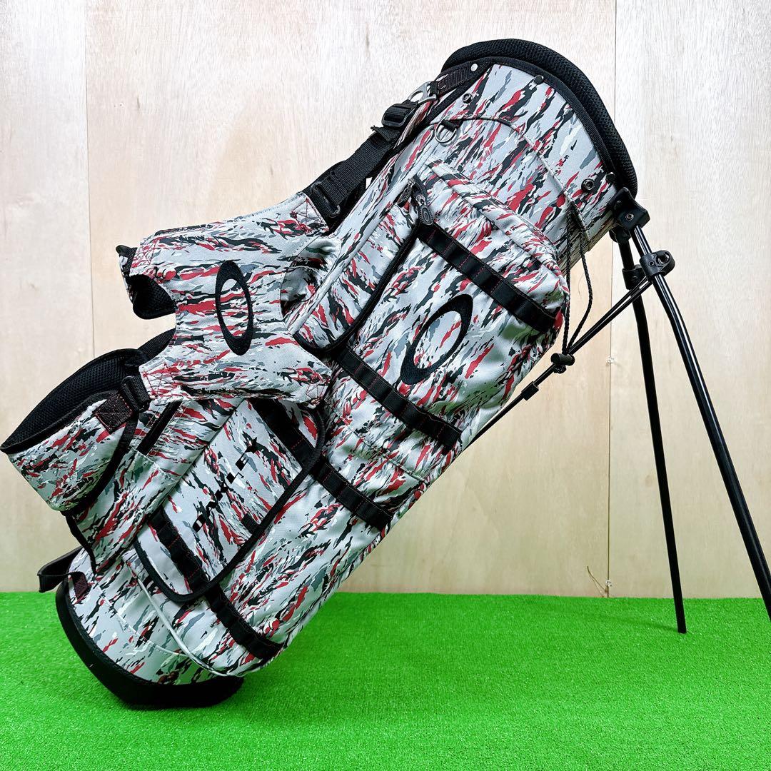 【極美品】 OAKLEY オークリー キャディバッグ スタンド式 軽量 カモフラ