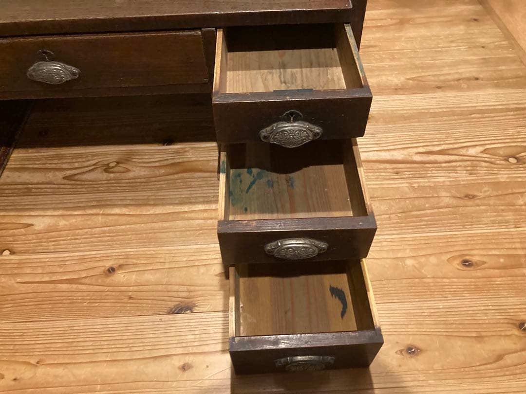 昭和レトロ　木製文机　ローテーブル　17