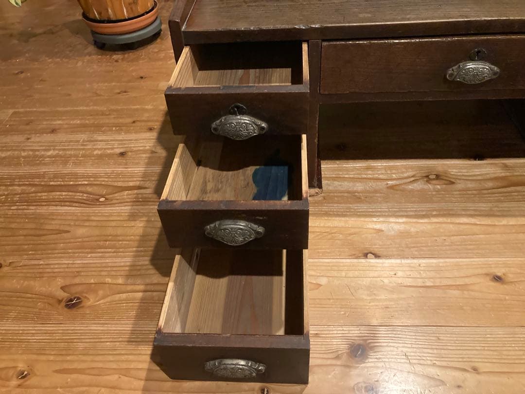 昭和レトロ　木製文机　ローテーブル　17