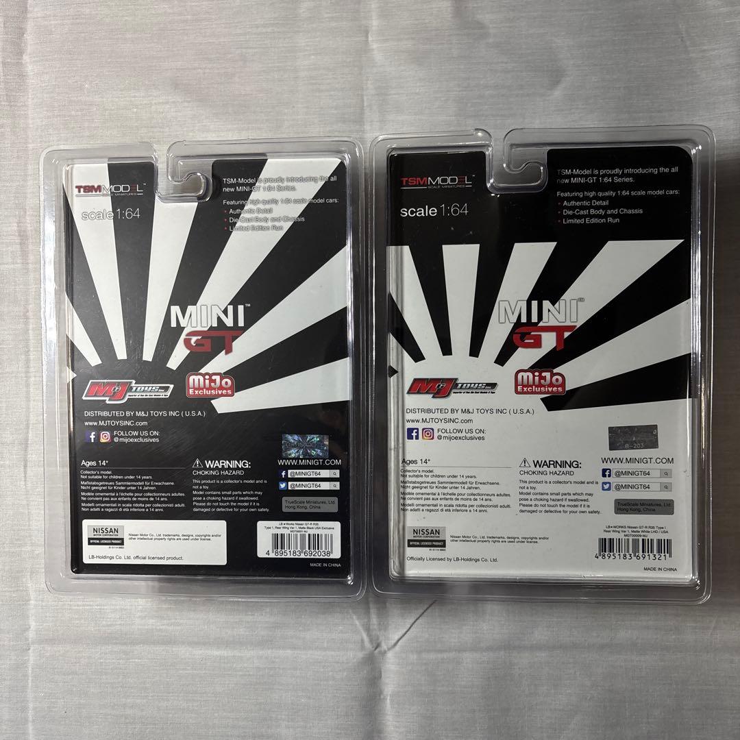 エ*6様 MiniGT R35 LBWK ホワイト　ブラック