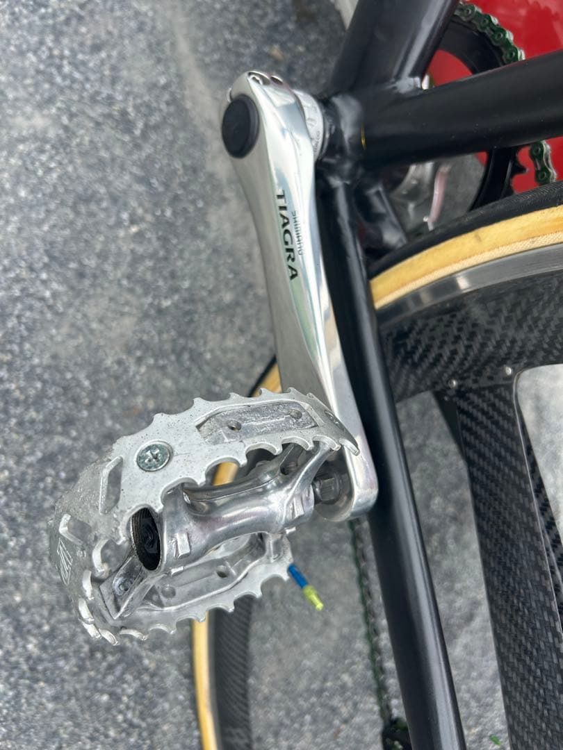 街乗りカーボンロード　Tハンドル　SPINERGY カーボンホイール　ひっこし