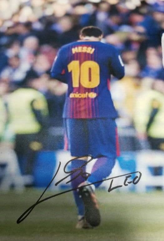 メッシ　クリスティアーノ・ロナウド　直筆サイン　普通紙