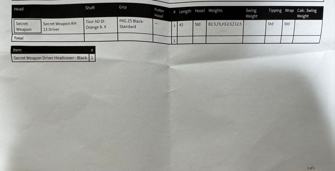 【美品】PXG Secret Weaponミニドライバー