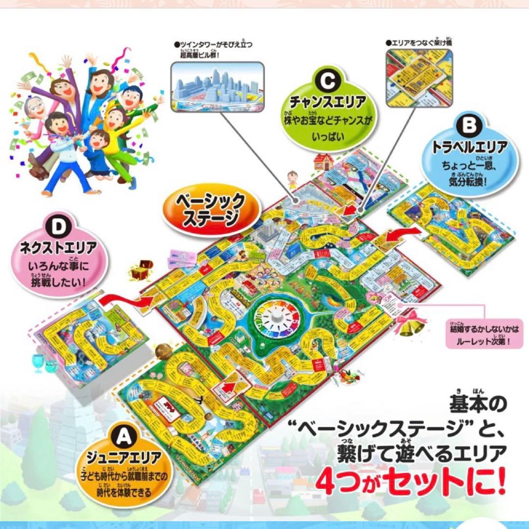 人生ゲーム2023年度版&100年人生ゲームセット