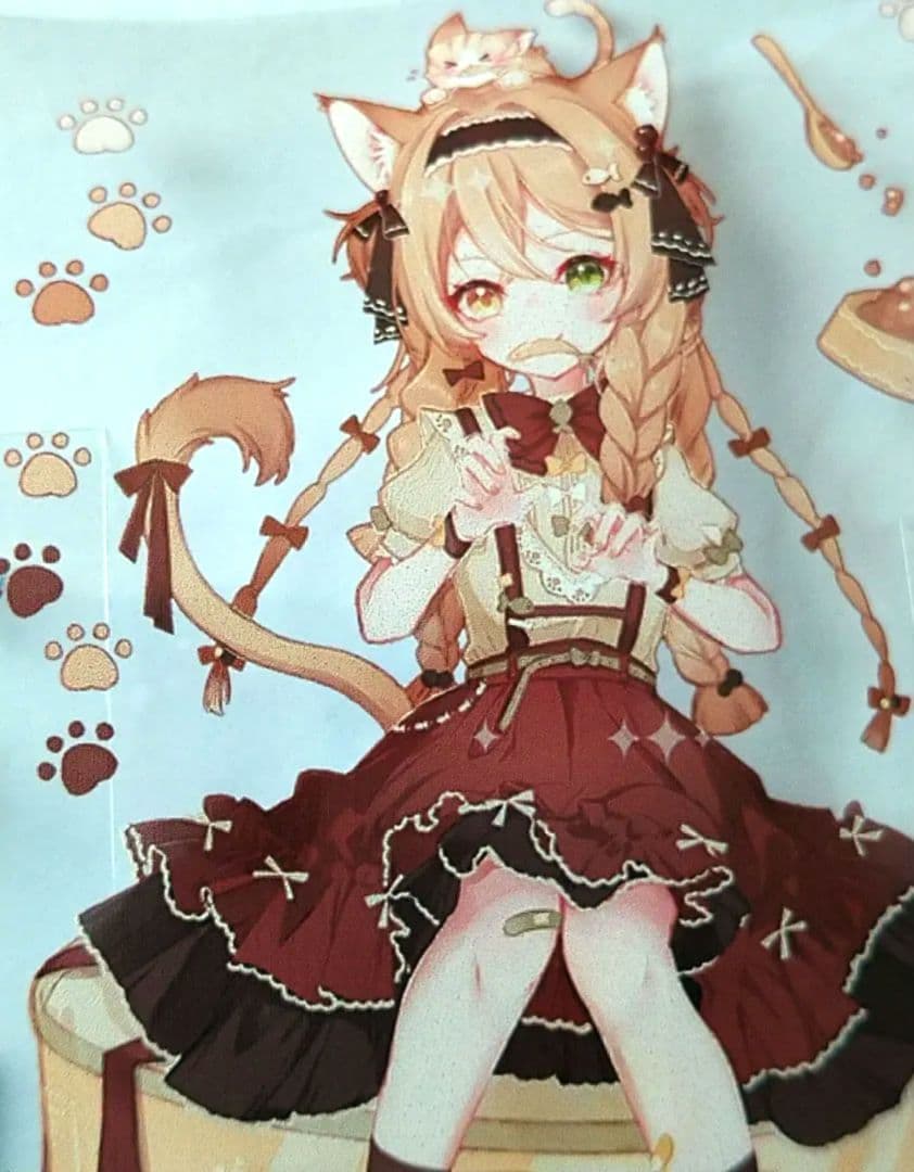 ✩のこり２✩J43＃猫咪少女(PET)野葵 切り売り海外人物マステ女の子ネコ耳