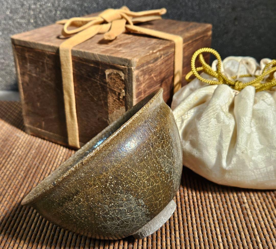 【名品❗】中国古美術　中国古陶磁　褐釉　天目茶碗　伝世時代箱附属　茶道具　茶器