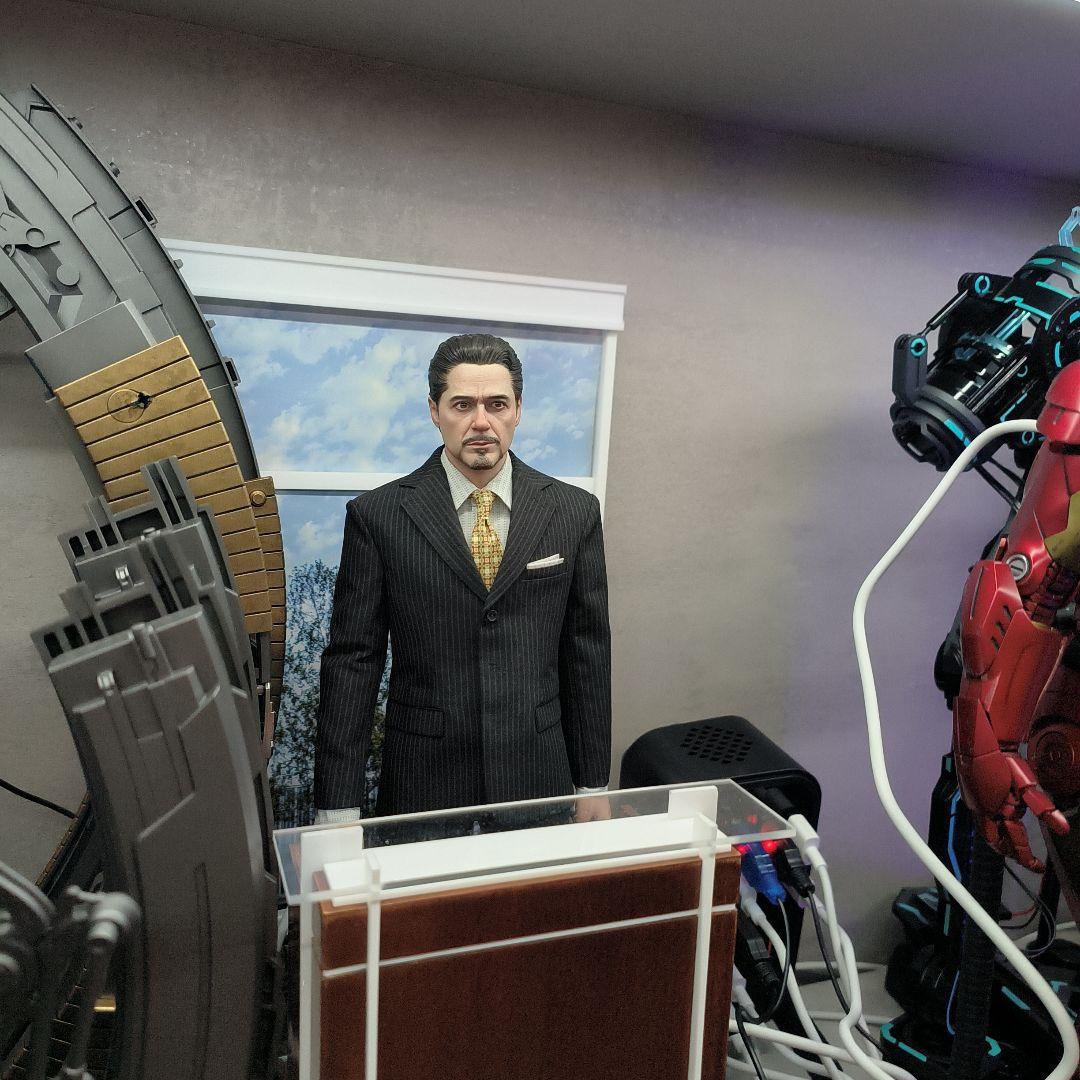 トニー・スターク フィギュア アイアムアイアンマン スーツセット スタンド付き