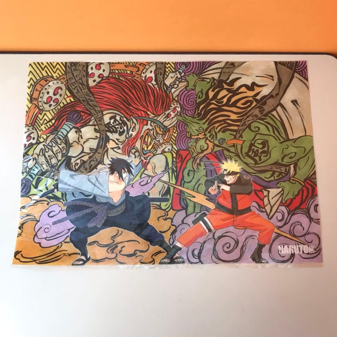 NARUTO展　ナルト展　複製原稿　クリアポスター　3点セット