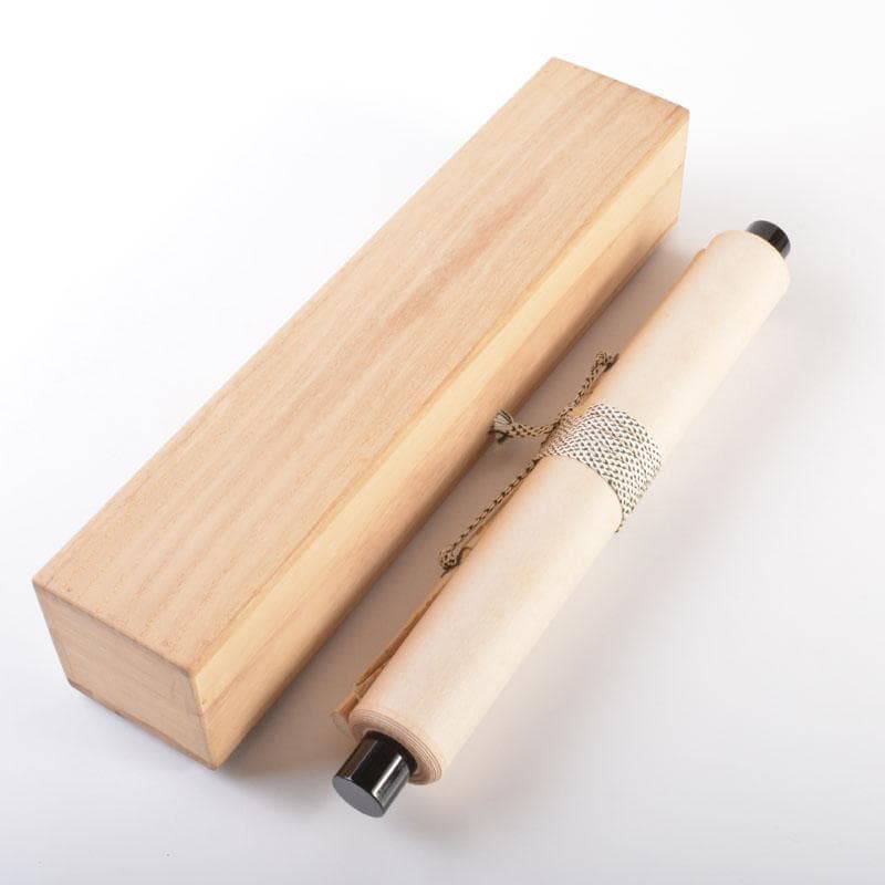 掛軸　前大徳　長谷川寛州筆　一行書　「直心是道場」　共箱　C　6884A