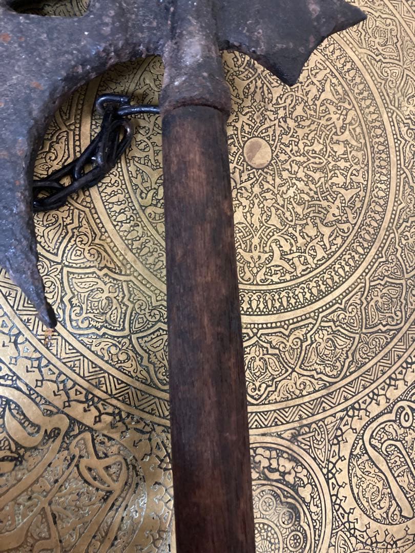 古斧　珍品　古武器　アンティーク　西洋式　ヴァイキング　オールドアックス