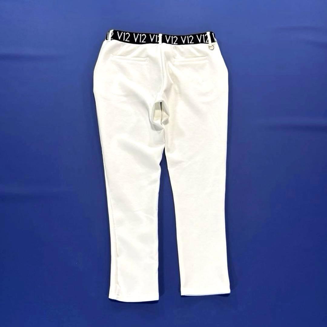 V12 スウェット　ロングパンツ　ジャージ　ゴルフ　ホワイト　大きいサイズXL