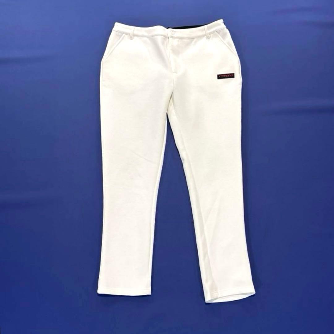 V12 スウェット　ロングパンツ　ジャージ　ゴルフ　ホワイト　大きいサイズXL