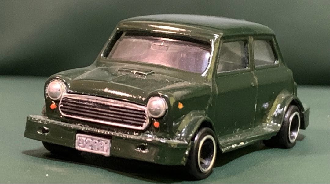 改造品 トミカ ミニクーパー ERAターボ風 グリーン