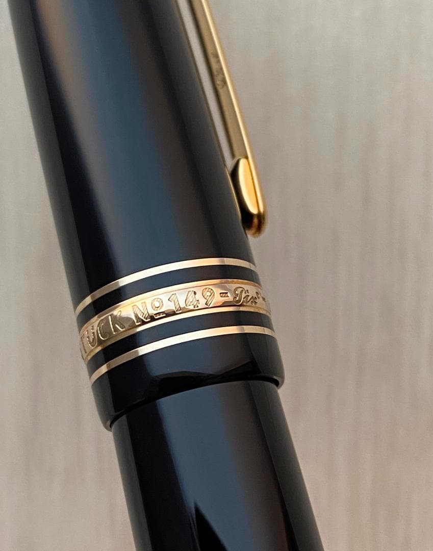 未使用に近い モンブラン 149 18K (BB) 極太字750 万年筆 インク
