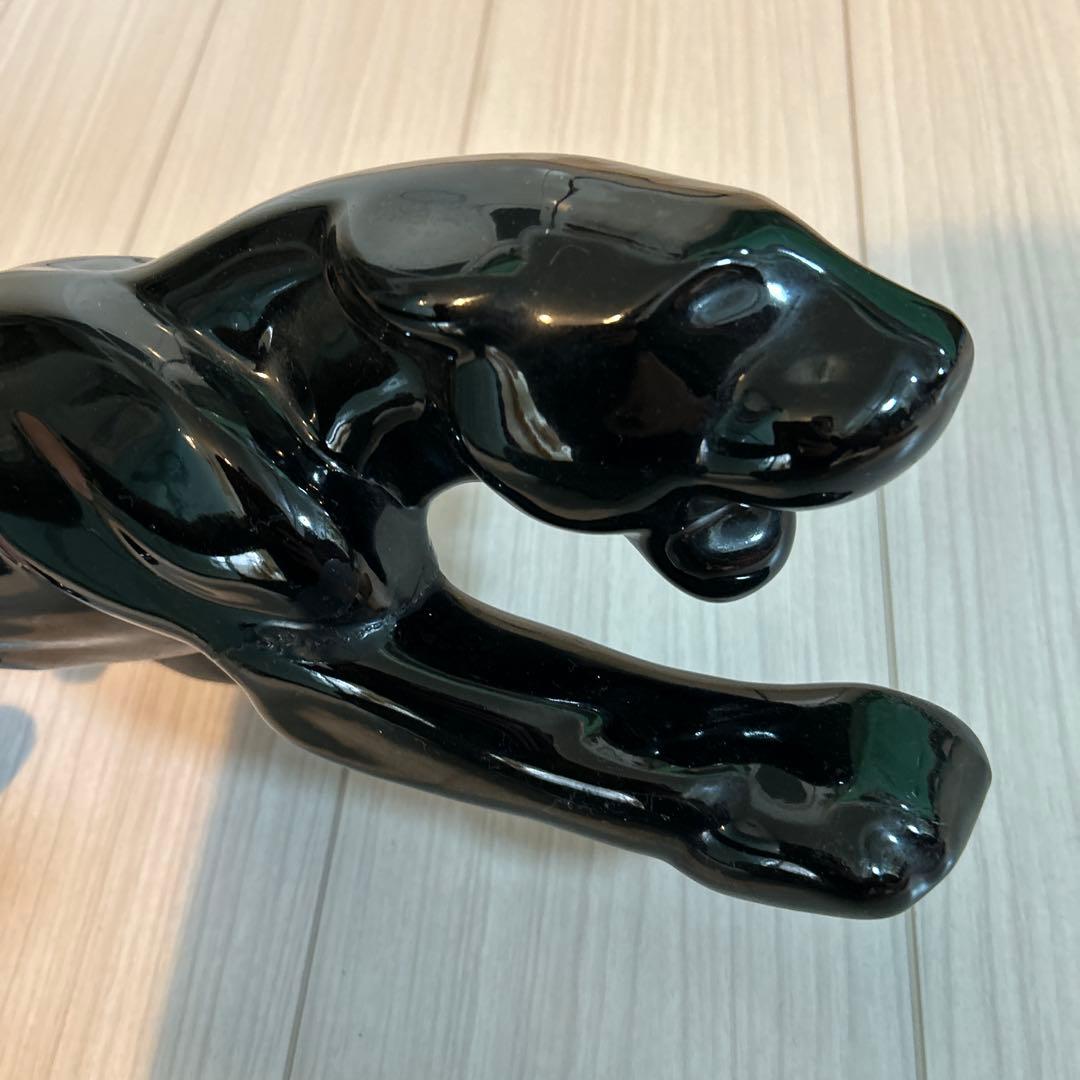 50sブラックパンサー大　ミッドセンチュリー　ビンテージ置物　アンティーク雑貨