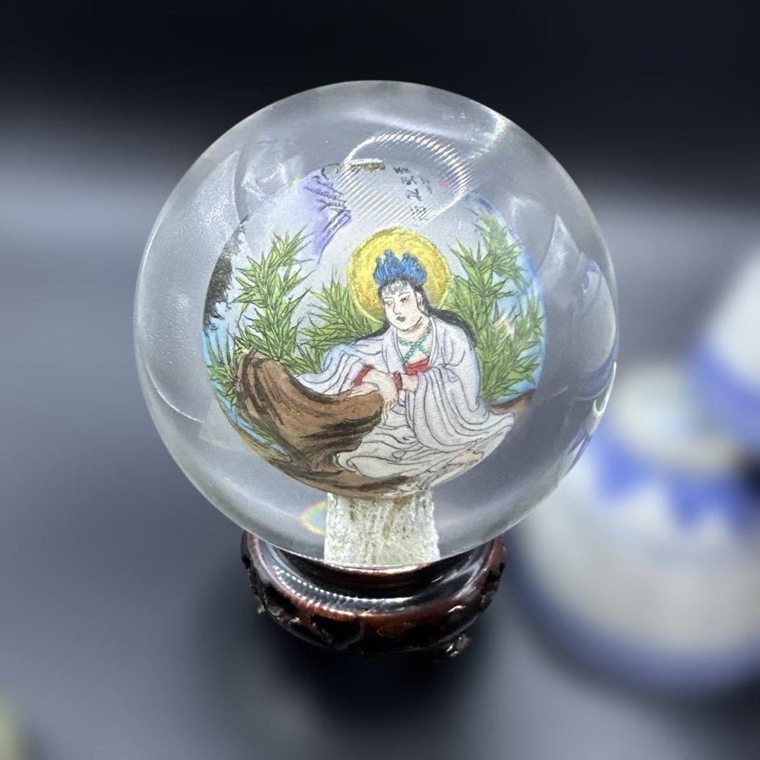 内畫，中国茶器セット と印泥付き