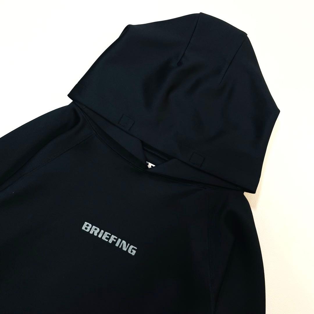 6409【美品】ブリーフィング　リカバリーウェア　プルオーバーパーカー　ブラック